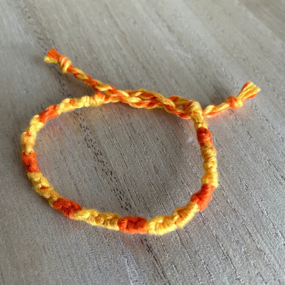 Alissa Bracelet, anklet, trendy, comfortable, tie, embroidery thread, woven, gif
